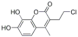 3-(2-CHLOROETHYL)-7,8-DIHYDROXY-4-METHYLCOUMARIN Struktur