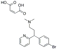 3-(P-BROMOPHENYL)-N,N-DIMETHYL-3-(2-PYRIDYL)PROPYLAMINEMALEATE Struktur