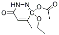 3-ETHOXY-4-METHYL-6-OXO-1,6-DIHYDRO-1-PYRIDAZINYLACETATE Struktur