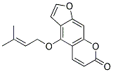 4-(3-METHYL-2-BUTENYLOXY)FURO(3,2-G)CHROMEN-7-ONE Struktur