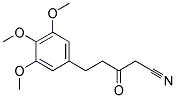 3-OXO-5-(3,4,5-TRIMETHOXYPHENYL)VALERONITRILE Struktur