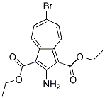 DIETHYL2-AMINO-6-BROMO-1,3-AZULENEDICARBOXYLATE Struktur