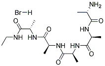 L-ALANYL-L-ALANYL-L-ALANYL-L-ALANYL-L-ALANINEETHYLAMIDEHYDROBROMIDE Struktur