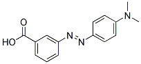 M-(P-(DIMETHYLAMINO)PHENYLAZO)BENZOICACID Struktur