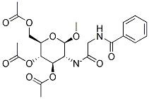 METHYL3,4,6-TRI-O-ACETYL-N-HIPPUROYL-B-D-GLUCOSAMINIDE Struktur