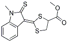 METHYL2-(1-METHYL-2-THIOXO-3-INDOLINYLIDENE)-1,3-DITHIOLANE-4-CARBOXYLATE Struktur