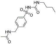 N-(4-((3-BUTYLUREIDO)SULFONYL)BENZYL)ACETAMIDE Struktur