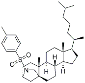 N-TOSYL-3B,5B-(IMINOMETHANO)CHOLESTANE Struktur