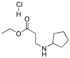 3-Cyclopentylamino-propionicacidethylesterhydrochloride Struktur