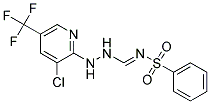 N-((2-(3-Chloro-5-(trifluoromethyl)-2-pyridinyl)hydrazino)methylene)benzenesulfonamide Struktur