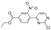 4-(2-Chloro-pyrimidin-4-yl)-3-nitro-benzoic acid ethyl ester Struktur