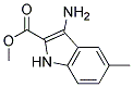 methyl 3-amino-5-methyl-1H-indole-2-carboxylate Struktur