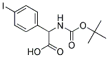 [(tert-butoxycarbonyl)amino](4-iodophenyl)acetic acid Struktur