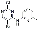 5-bromo-2-chloro-N-(6-methylpyridin-2-yl)pyrimidin-4-amine Struktur