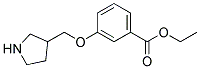 3-(Pyrrolidin-3-ylmethoxy)-benzoic acid ethyl ester Struktur