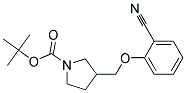 3-(2-Cyano-phenoxymethyl)-pyrrolidine-1-carboxylic acid tert-butyl ester Struktur