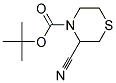 tert-butyl 3-cyanothiomorpholine-4-carboxylate Struktur