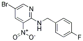 (5-Bromo-3-nitro-pyridin-2-yl)-(4-fluoro-benzyl)-amine Struktur