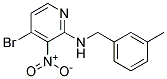 (4-Bromo-3-nitro-pyridin-2-yl)-(3-methyl-benzyl)-amine Struktur