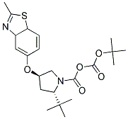 (2S,4R)-1-(tert-butoxycarbonyl)-4-[(2-methyl-3a,7a-dihydro-1,3-benzothiazol-5-yl)oxy]pyrrolidine-1-carboxylic acid tert-butyl ester Struktur