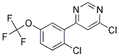 4-Chloro-6-(2-chloro-5-trifluoromethoxy-phenyl)-pyrimidine Struktur