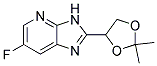 6- fluoro -2-(2,2-dimethyl-1,3-dioxolan-4-yl)-3H-imidazo[4,5-b]pyridine Struktur