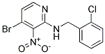 (4-Bromo-3-nitro-pyridin-2-yl)-(2-chloro-benzyl)-amine Struktur