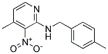 (4-Methyl-benzyl)-(4-methyl-3-nitro-pyridin-2-yl)-amine Struktur