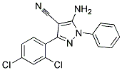 5-amino-3-(2,4-dichlorophenyl)-1-phenyl-1H-pyrazole-4-carbonitrile Struktur