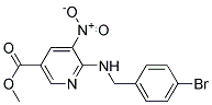 6-(4-Bromo-benzylamino)-5-nitro-nicotinic acid methyl ester Struktur