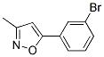 5-(3-bromophenyl)-3-methylisoxazole Struktur