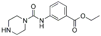 ethyl 3-[(piperazin-1-ylcarbonyl)amino]benzoate Struktur