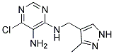 6-chloro-N4-[(3-methyl-1H-pyrazol-4-yl)methyl]pyrimidine-4,5-diamine Struktur