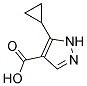 5-cyclopropyl-1H-pyrazole-4-carboxylic acid Struktur