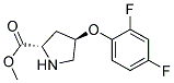 methyl (2S,4R)-4-(2,4-difluorophenoxy)pyrrolidine-2-carboxylate Struktur