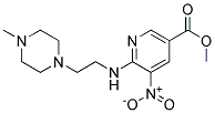 6-[2-(4-Methyl-piperazin-1-yl)-ethylamino]-5-nitro-nicotinic acid methyl ester Struktur