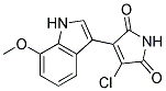 3-chloro-4-(7-methoxy-1H-indol-3-yl)-1H-pyrrole-2,5-dione Struktur