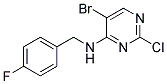 5-bromo-2-chloro-N-(4-fluorobenzyl)pyrimidin-4-amine Struktur