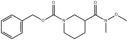 benzyl 3-[methoxy(methyl)carbamoyl]piperidine-1-carboxylate Struktur