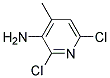 3-AMINO-2,6-DICHLORO-4-METHYLPYRIDINE Struktur