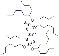 Zinc di-(butyl/hexyl) dithiophosphate Struktur