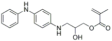 N-Phenyl-N'-(3-methacryloyloxy-2-hydroxypropyl)-p-phenylenediamine Struktur