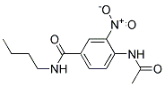 4-ACETAMIDO-N-BUTYL-3-NITROBENZAMIDE Struktur