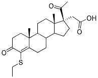 4-ETHYLTHIO-3,20-DIOXO-4-PREGNEN-17A-YLACETATE Struktur