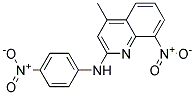 4-METHYL-8-NITRO-N-(P-NITROPHENYL)-2-QUINOLINAMINE Struktur