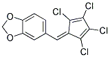 5-((2,3,4,5-TETRACHLORO-2,4-CYCLOPENTADIENYLIDENE)METHYL)-1,3-BENZODIOXOLE Struktur