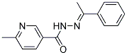 6-METHYL-2'-(A-METHYLBENZYLIDENE)NICOTINOHYDRAZIDE Struktur