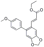 ETHYL3-(6-(P-METHOXYPHENYL)-1,3-BENZODIOXOL-5-YL)ACRYLATE Struktur