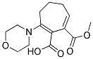 METHYL3-MORPHOLINO-2,7-CYCLOHEPTADIENE-1,2-DICARBOXYLATE Struktur