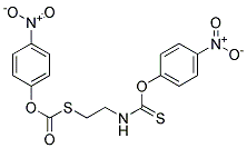 O-(P-NITROPHENYL)(2-(P-NITROPHENOXYCARBONYLTHIO)ETHYL)THIOCARBAMATE Struktur